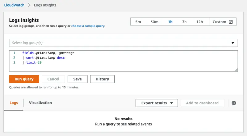 log insights initial